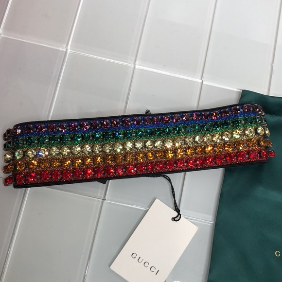 Gucci Webby Crystal Headband - Picture 2 of 15